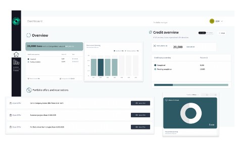 carbon credits portal screenshot